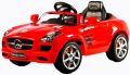 Metal Plastic red battery operated ride on car