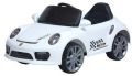 Metal Plastic Polished white battery operated ride on car