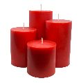 Parkash Candles Paraffin Wax Cylindrical Pyramid Square Customisable Colors Polished plain pillar candles