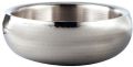 Round Grey Stainless Steel Bowl