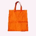 Jutehouse Butter Fabric Multi Color Plain orange colour fabric shopping bags