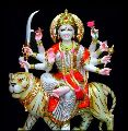 Multicolor Marble Durga Maa Statue