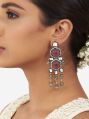 Multi Color Designer Gold Plated Ahaanya Metal Multi Shape 20gm 30gm 40gm 50gm Multi Color imitation fancy earrings