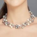 Silver Plated Fresh Water Pearls Necklace