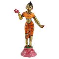 Brass Hand Painted Radha Statue