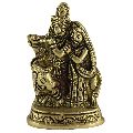 Brass Shri Radha Krishna with Nandi Statue
