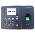 Rectanguar Black Silver 24volts jensonic fingerprint attendance system