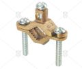 10 to 2 Brass Grounding Pipe Clamp with SS Screw