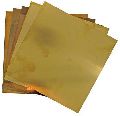 Rectangular Golden Coated Brass Sheet