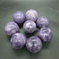 Jilani Agate And Gems Export Natural GemStone Round Purple Purple Round polished lepidolite sphere crystal agate stone sphere balls