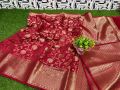 Fancy Semi Katan Dyeable Silk Sarees