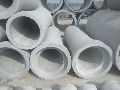 Grey round cement pipes