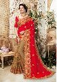 Heavy Embroidered Silk Saree