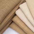Brown Plain NATURAL jute blended fabrics