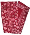Stitched PRINTING HUB red printed cotton sarees