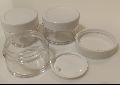 Samatva Vibrational Healing Transparent Round Transparent Round acrylic jars