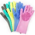 Rubber Scrubbing Gloves