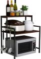 2-TIER MICROWAVE OVEN RACK STAND FOR KITCHEN RACK