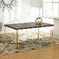 Mid Century Modern Marble Rectangle Coffee Table For Living Room