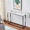 Narrow Marble Console Table With Finish Top
