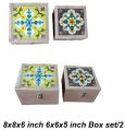 MDF VENEER multi colours Designers New multi colour wooden storage box