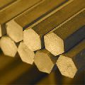 Golden aluminium bronze hex bar