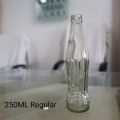 Round Transparent Plain Soft Drink Glass Bottles
