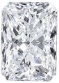 Multicolour 2 carat radiant cut diamond