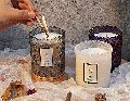 Dotted Glass Candle Jars