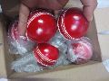 156gm Red Leather Cricket Ball
