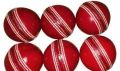175gm Round Red Cricket Leather Ball