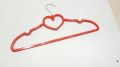Available all color Plain Polished Coated top heart plastic hanger