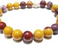 Plain mookaite beads bracelet
