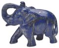 Lapis Pair Elephant Statue