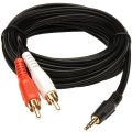 Black Red White 220V 1-3kw ep to 2 rca cable