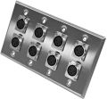 Plastic SS Square Black Creamy Grey White silver Plain New VTECH  8 hole wall plate