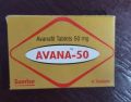 avana 50mg tablets