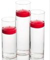 Red Floating Candle Set