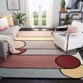 Handmade Geometrical Pure Woollen Carpet Brings Priceless Luxury Look to living room