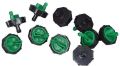 Round Green plastic drippers