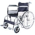 Aluminium Mild Steel Black Grey Polished Hospital Wheelchair