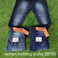 Mens Knitted Cotton Jeans