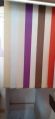 Polyester Wooden Verticle Multi Color Striped Vertical Window Blinds