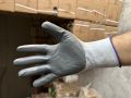 White Grey Nitrile Coated Gloves