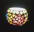 Paint Coating Round Mulit Colour inbuilt led mosaic tea light