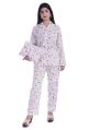 Multicolor Full Sleeve Printed ladies cotton night suit set