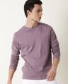 Cotton Purple mens plain full sleeve tshirt