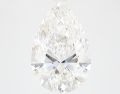 BSD Polished Transparent Pear shape diamond