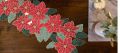Handmade Christmas Special Flower Embroidered Beaded Table Runner