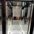 Polished Square Silver Plain stainless steel glass elevator cabin